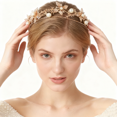 Diamond & Pearl Flower Crown
