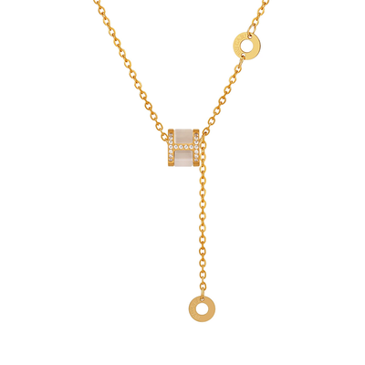 Slim waist diamond necklace