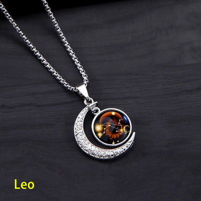 Twelve constellations pendant necklace