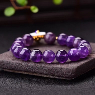 Shell Flower?Amethyst Bracelet