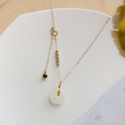 Peace ? Jade Agate Necklace