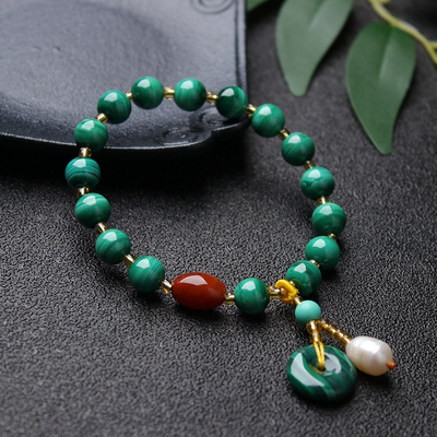 Malachite ? agate Bracelet