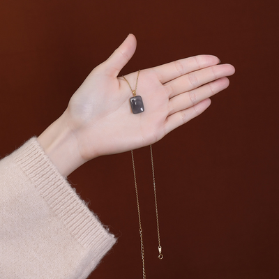 Smoked Purple ? Agate Necklace
