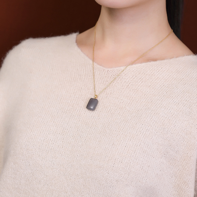 Smoked Purple ? Agate Necklace