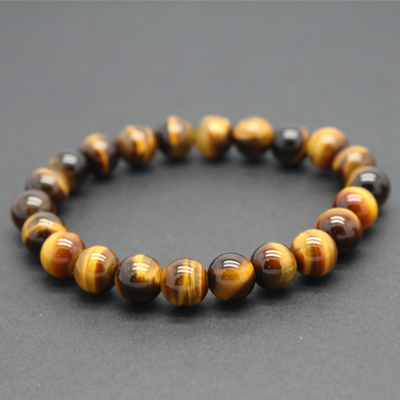 Yellow Tiger Eye Stone Agate Bracelet