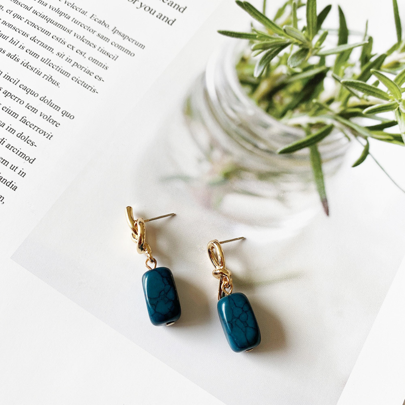Asymmetrical ? Turquoise earrings