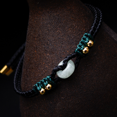 Lucky buckle?woven jade jade bracelet