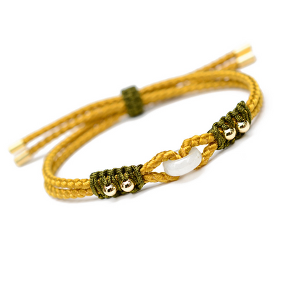 Lucky buckle?woven jade jade bracelet