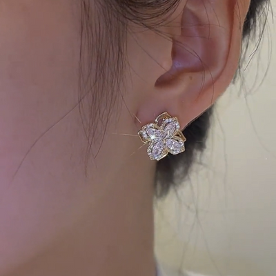Rotatable windmill earrings
