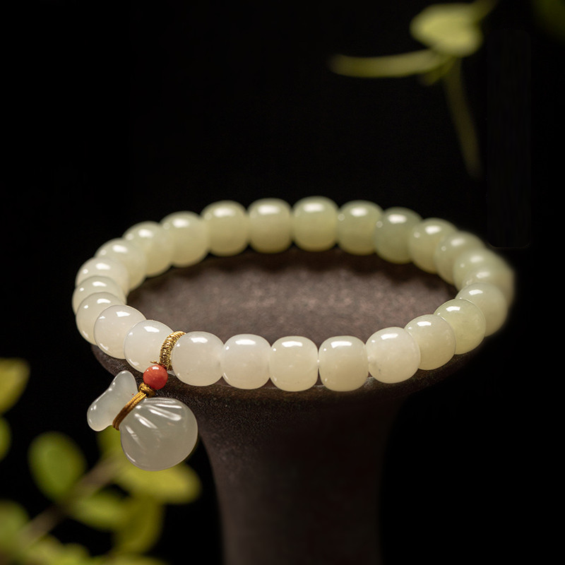 Lucky bag & Emerald Jade Stone Bracelet