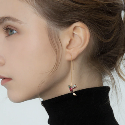 Hummingbird Tassel Earrings Deegnt
