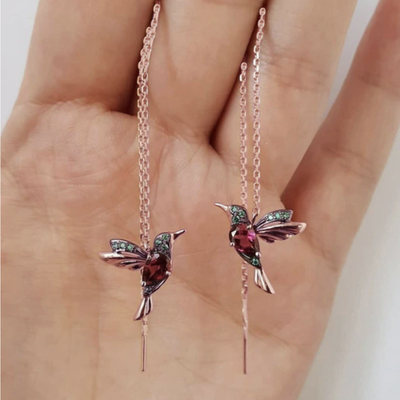 Hummingbird Tassel Earrings Deegnt