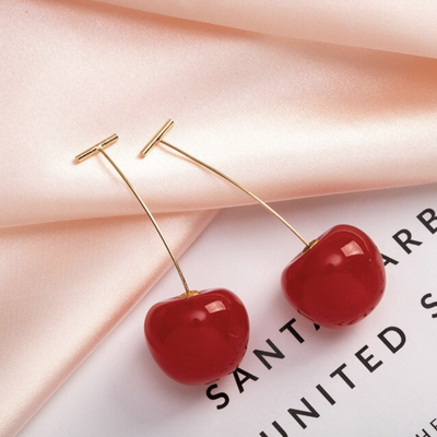 Celia Pink Cherry Earrings Deegnt