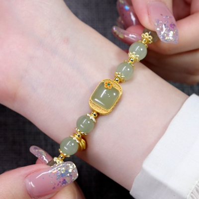 Belief • Emerald Jade stone bracelet