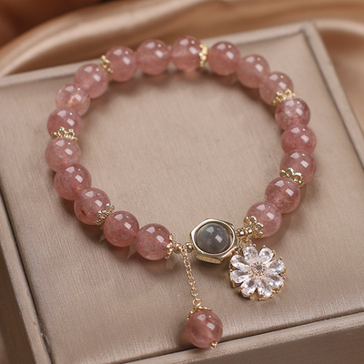 Daisy ? Strawberry Crystal Bracelet