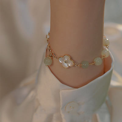 Charm • Good Luck - Emerald Jade stone bracelet