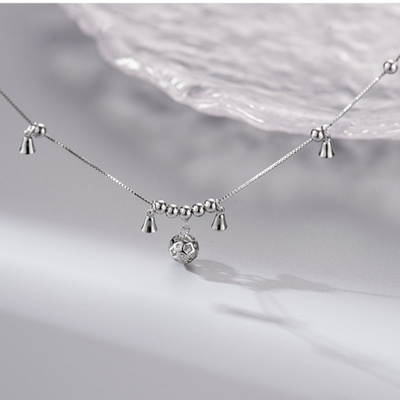 Lucky the bell • s925 sterling silver Anklet