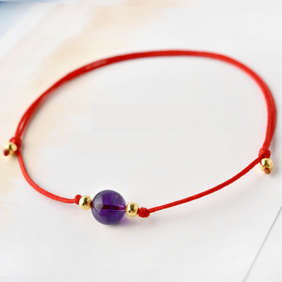 Birthstone Braided Rope Anklet