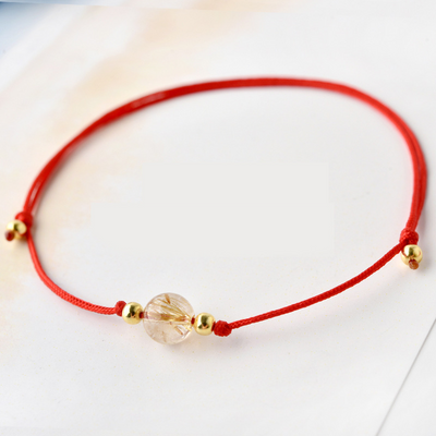 Birthstone Braided Rope Anklet