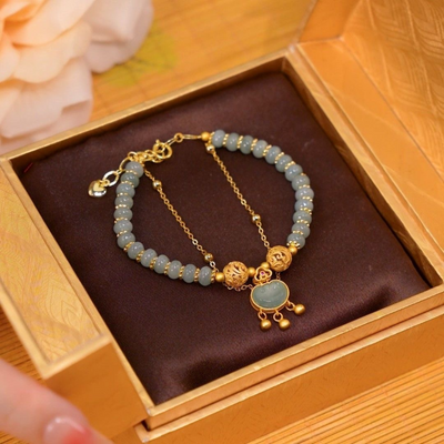 Love of a Lifetime  • Emerald Jade stone  Bracelet