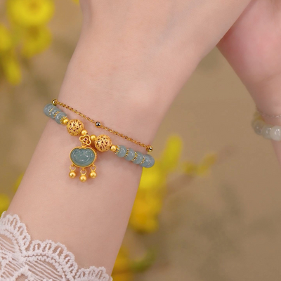 Love of a Lifetime  • Emerald Jade stone  Bracelet