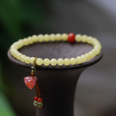 Lotus Pod • Natural Beeswax Bracelet