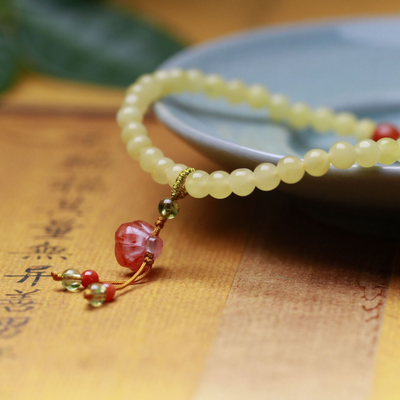 Lotus Pod • Natural Beeswax Bracelet