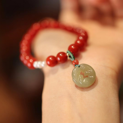Fox • Red Agate bracelet