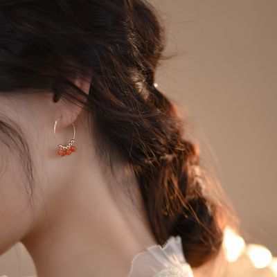 Harvest • Red Agate Earrings