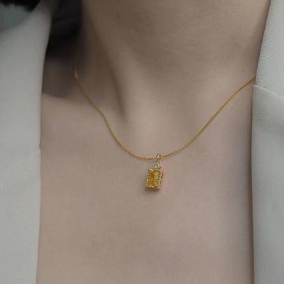 Shining Star • Citrine Necklace