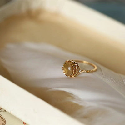 "Fortune" Natural Citrine Ring