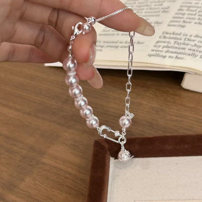 Saturn Orbits • Pearl Bracelet