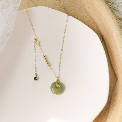 Peace ? Jade Agate Necklace