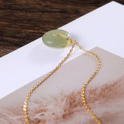 Lucky buckle ? Jade and Agate Necklace
