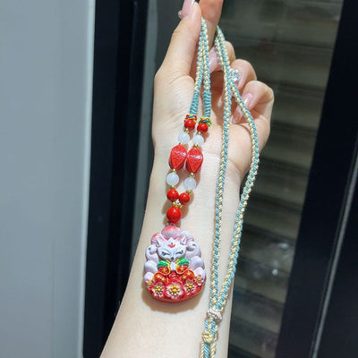 Nine-tailed Fox Pendant Necklace