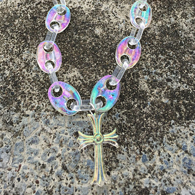Colorful transparent necklace