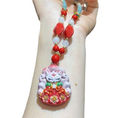 Nine-tailed Fox Pendant Necklace