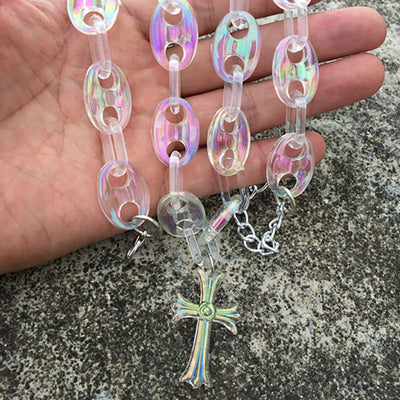 Colorful transparent necklace