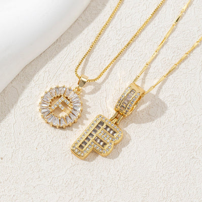 Diamond 26 English Letter Necklace