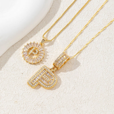 Diamond 26 English Letter Necklace