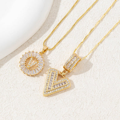Diamond 26 English Letter Necklace