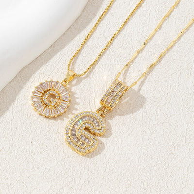 Diamond 26 English Letter Necklace