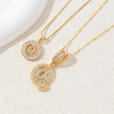 Diamond 26 English Letter Necklace
