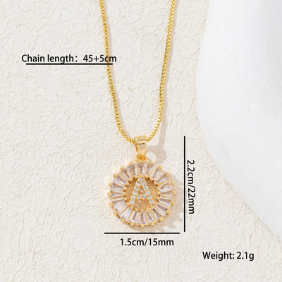 Diamond 26 English Letter Necklace