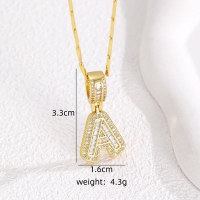 Diamond 26 English Letter Necklace