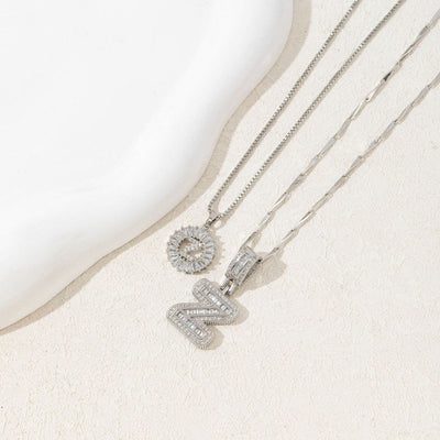 Diamond 26 English Letter Necklace