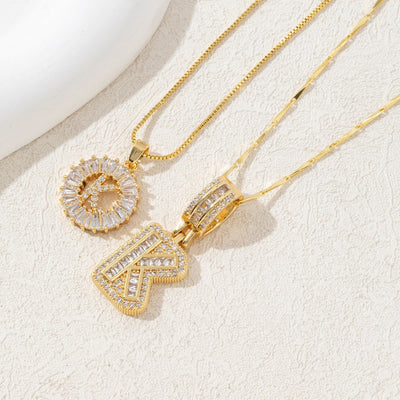 Diamond 26 English Letter Necklace
