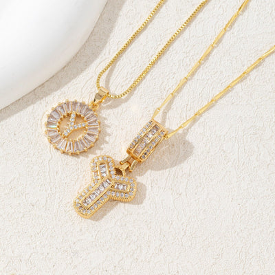 Diamond 26 English Letter Necklace