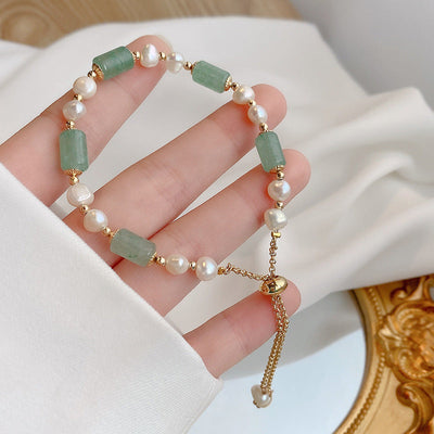 Confidence?Pearl Agate Bracelet