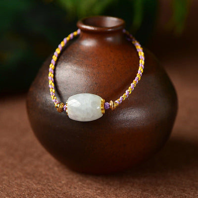 Lucky Beads • Braided Rope Bracelet